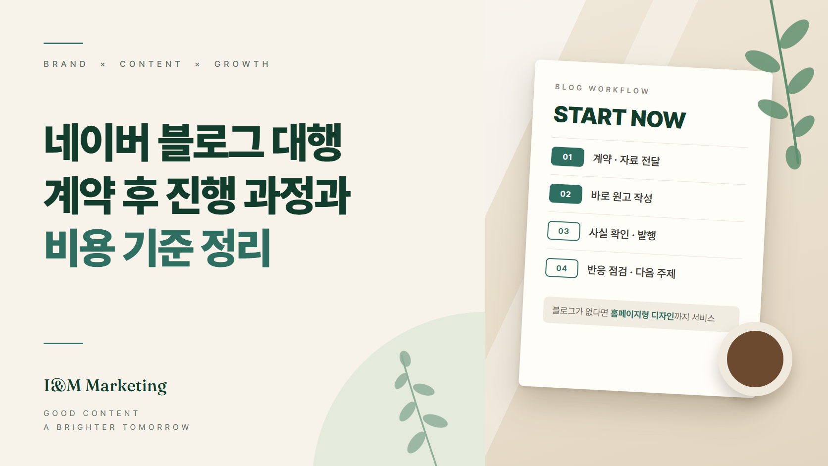 네이버 블로그 대행, 계약 후 진행 과정과 비용 기준 정리
